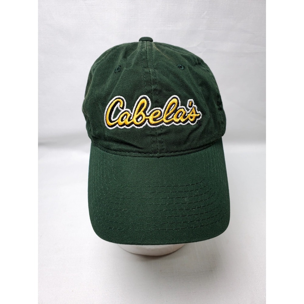 Vintage Cabela's Adjustable Baseball Hat Cap Strapback Green One Size Adult